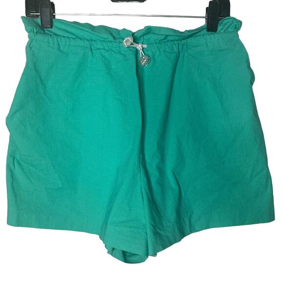 BCBGeneration Shorts Womens Size Medium Green Elastic Waist - Picture 1 of 7